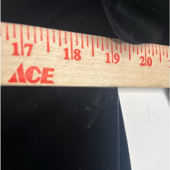 Talbots Velour Velvet Blouse Top Womens Size Medium Black Cowl Neck - Picture 8 of 8